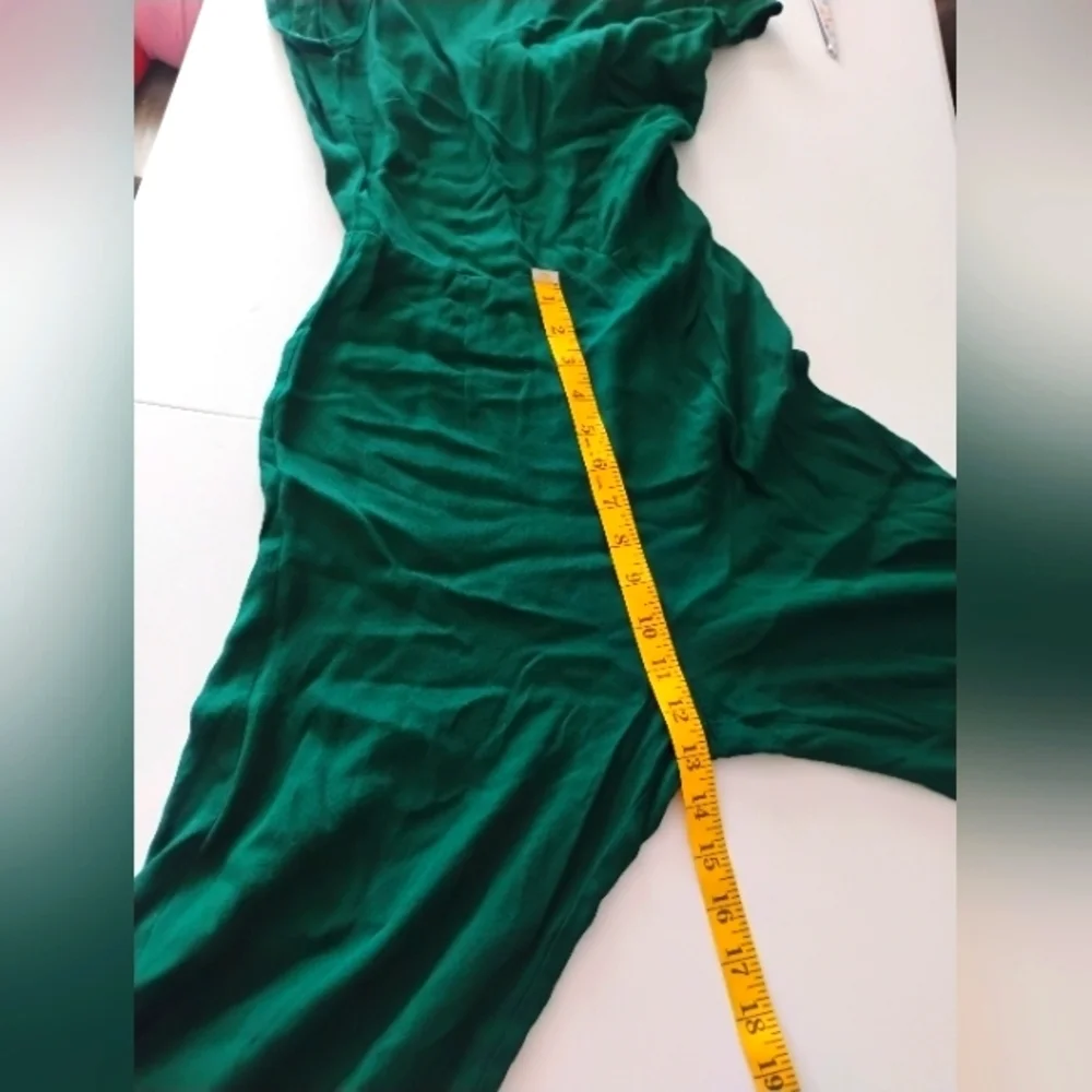 Reformation Emerald Green Jumpsuit. Size 0